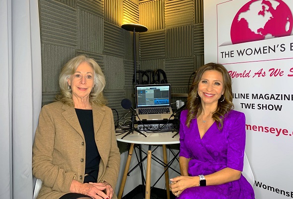 Catherine Scrivano, founder CASCO Financial, with Catherine Anaya on the right, host The Women's Eye podcast