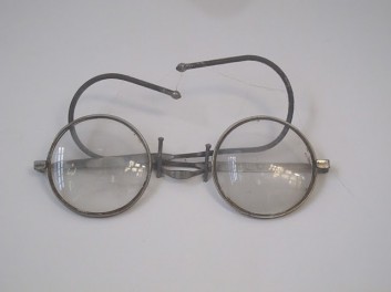 Dominique's Photo on trip to India of Gandhi's glasses