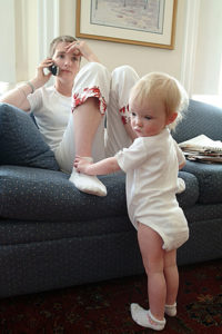 Ann Murray Paige with daughter Ellie/ March, 2004