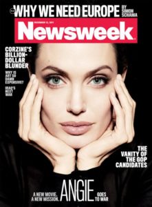 Angie Goes to War--Newsweek Cover with Angelina Jolie