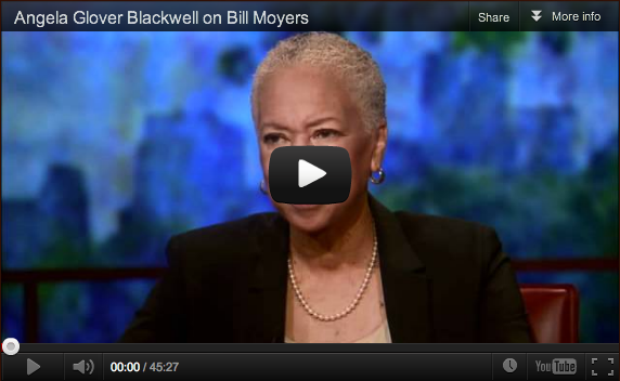 Angela Grover Blackwell in conversation with Bill Moyers for Top 10; Via Anita Jones at PeachSeedMonkey