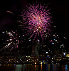 Fireworks in Australia