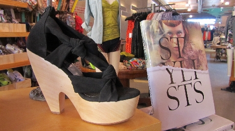 Urban Outfitters--Shoe and Book/Photo: Pam Burke