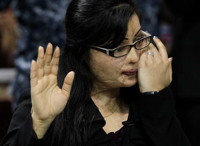 Julie Aftab, Pakistani Acid Attack Victim Becomes American Citizen | Photo: Melissa Phillip
