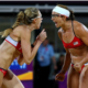 Olympic Gold medalists Kerri Walsh Jennings (l) and Misty May-Treanor for TWE Top 10