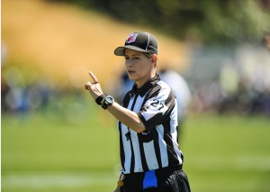 Shannon Eastin, first female NFL referee | Photo: courtesy of Seattle Seahawks for Top 10