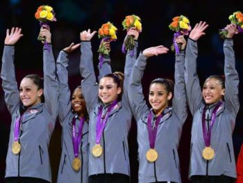 U.S. Olympic Gymnastics Team--Photo: Wally Skalij, LA Times