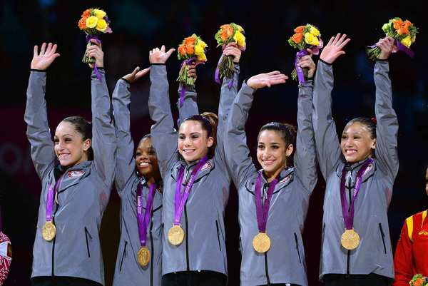 U.S. Olympic Gymnastics Team--Photo: Wally Skalij, LA Times