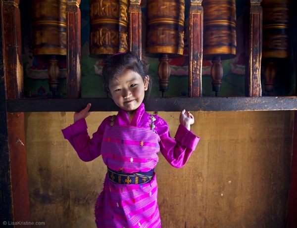 Young Girl at Children's Blessing in Bhutan for Photo of the Week | Photo by Lisa Kristine