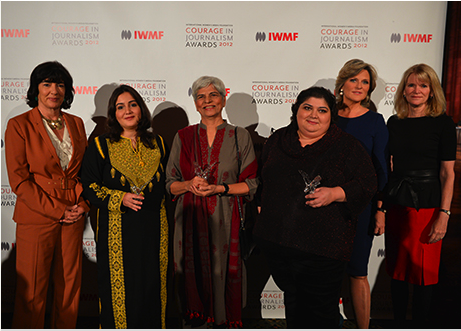 International Women's Media Foundation's 2012 Courage in Journalism Award Recipients and Hosts, Christiane Amanpour and Martha Raddatz
