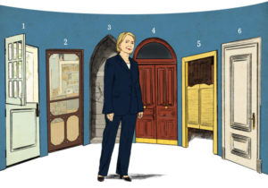 Hillary Clinton illustration in NY Times by Ruth  Gwily