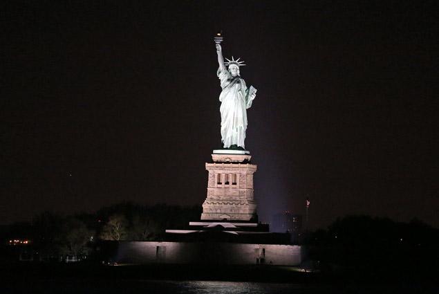 Statue of Liberty Illuminated