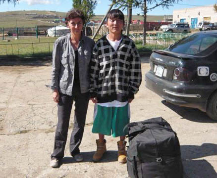 Martina Radwan and Baaskaa in Mongolia