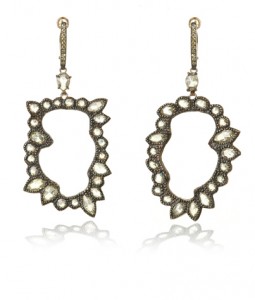 Kimberly McDonald earrings worn by Michelle Obama at 2013 Inaugural