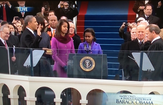 President Obama Swearing In Ceremony 2013 Inauguration | Courtesy NBC News