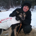 Iditarod racer Cindy Abbott and her pup