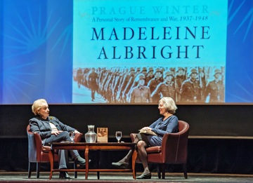 Madeleine Albright in conversation with Elaine Petrocelli, Book Passage CEO, on her book, Prague Winter, at Dominican University
