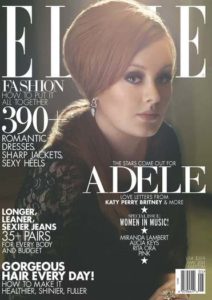 Adele cover on Elle