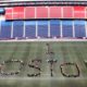 Kraft employees spell out 1 Boston/Photo: New England Patriots