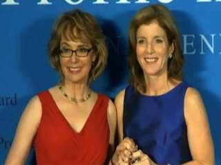 Gabrielle Giffords and Caroline Kennedy at Profile in Courage Award