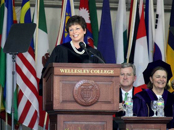 Valerie Jarrett Speech at Wellesley/Photo: Kathy Long, Wellesley College