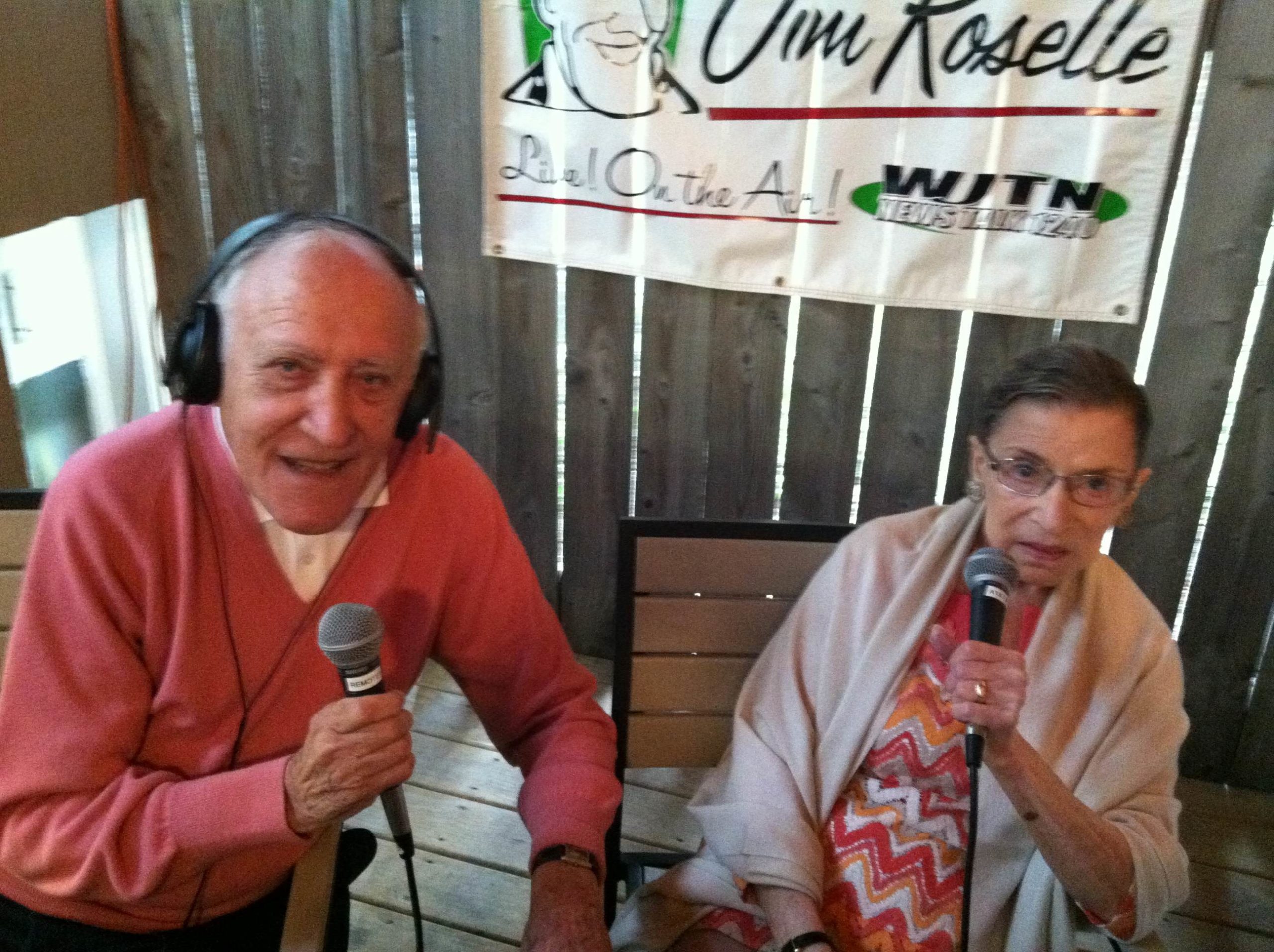 Supreme Court Justice Ruth Bader Ginsburg and Jim Roselle, AM 1210, WJTN Jamestown, NY