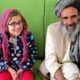 Farida, 11, with her father who was treated in the U.S. for the eye she lost during a Taliban bombing