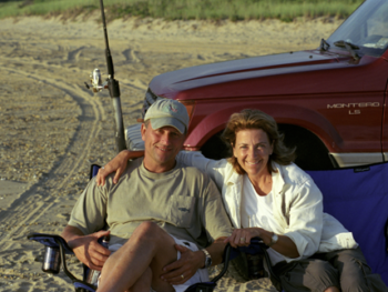 Jeff and Melinda Fager, author of Living Off the Sea