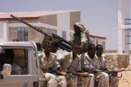 14. "Technicals" are heavy guns mounted on small trucks. the dominant form of power in Southern Somalia, many are owned by various warlords who answer to no one. 
