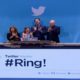 Fourth Grader Vivienne Harr ringing bell on Wall Street for TWITTER IPO