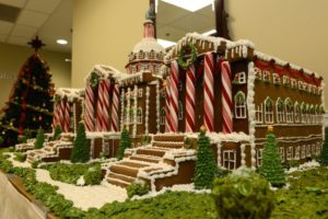 Gingerbread House created by soldiers of US Capitol