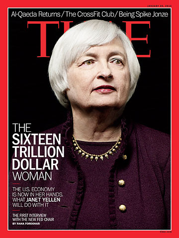Janet Yellen, Time Magazine over