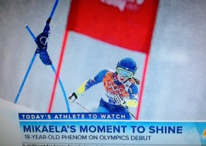 Mikaela Shiffrin Wins Olympic Gold/NBC Screenshot