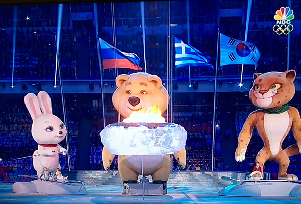 2014 Winter Olympic End with Big Bear/Photo: NBC Screenshot2014 Winter Olympic End with Big Bear/Photo: NBC Screenshot