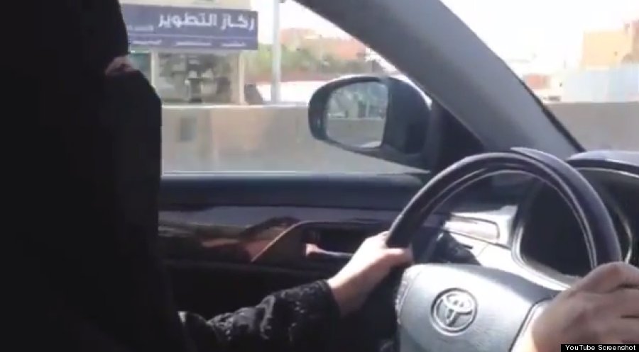SaudiWoman driver--youtube screenshot
