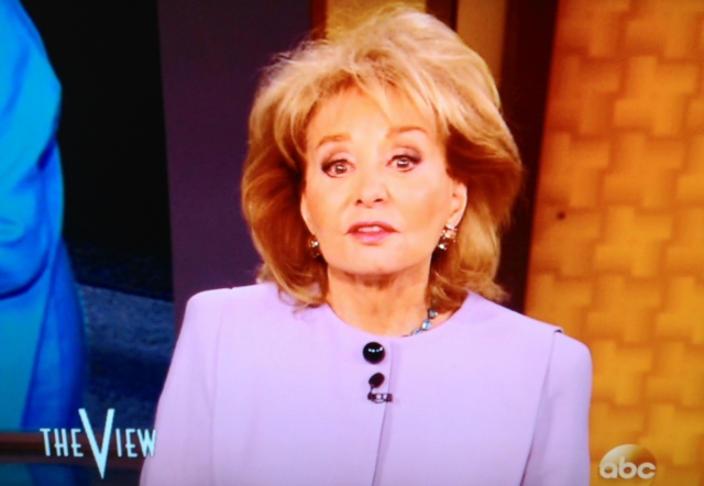 Barbara Walters/Screenshot ABC The View 4/8/14