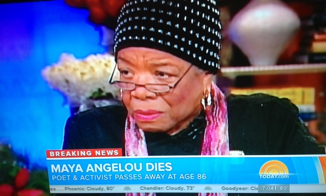 Maya Angelou--NBC News on her passing