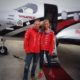 Amelia Earhart with co-pilot Shane Jordan/Amelia's TWITTER