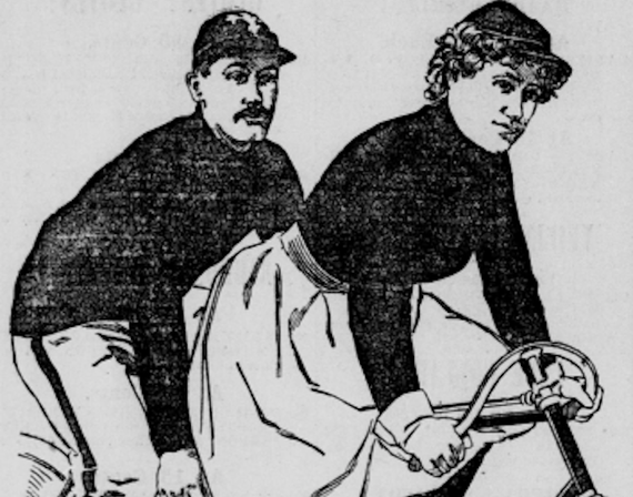 Bicycle illustration from Library of Congress