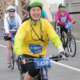 Patty Chang Anker riding her bike in the 40-mile 5 Boro Bike Tour in New York