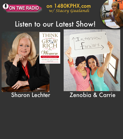 TWE Podcasts with Sharon Lechter and Interview Forward founders Zenobia Mertel and Carrie Kroop