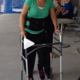 Paralyzed Olympic swimmer Amy Van Dyken-Rouen taking her first steps after her accident