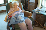 99-year-old Lillian Weber sews a dress every day for children in Africa