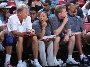 Natalie Nakase, first female asst. coach in NBC history