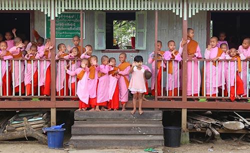Burmese Nunnery/Photo: Andrew Rothschild for Yahoo