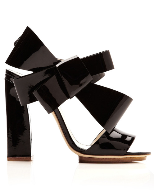 Holiday Shoes--Delpozo patent Leather Sandalsintothegloss.com