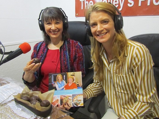 Gloria Feldt and Cheryl Najafi on TWE Radio/Photo: P Burke