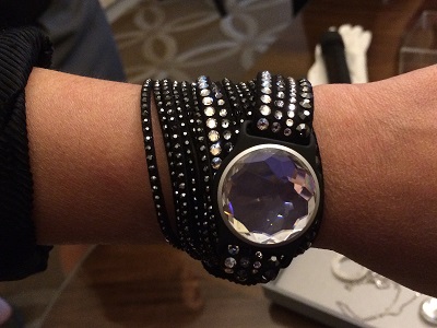 Bracelet activity monitor by Swarovsky in conjunction with Misfit Shine from Andrea Smith/tech journalist
