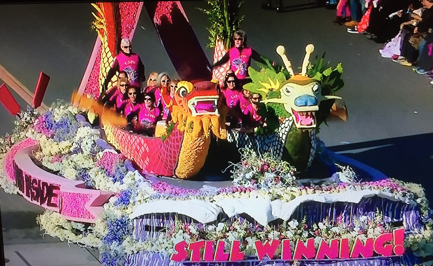 LA Pink Dragon Rose Bowl Float 2015/NBC Screenshot