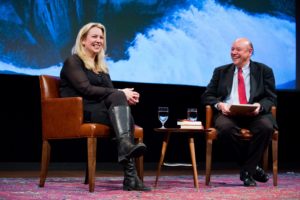Author Cheryl Strayed and Don George, National Geographic Headquarters/Photo: Rebecca Drobis/National Geographic